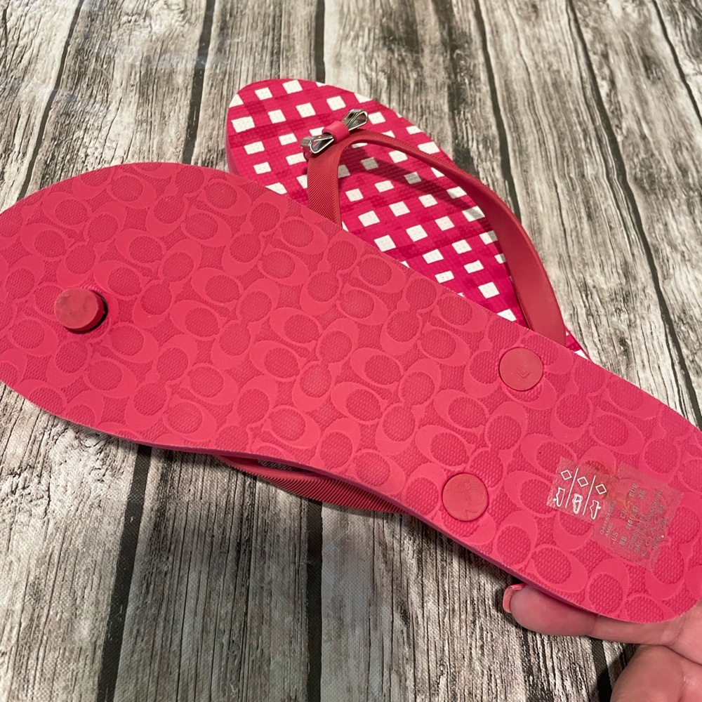 Coach flip flops NEW - Picture 2 of 2